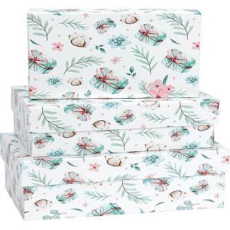 Коробка подарочная "Нежность" 19 х 12 х 7,5 см 3-3