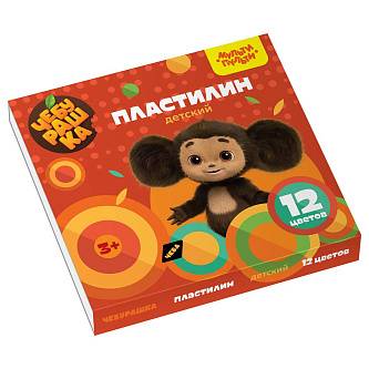 Пластилин 12цв 180гр Мульти-Пульти Чебурашка стек