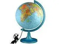 Глобус Земли д-р 250 физический с подсветкой, фото №1