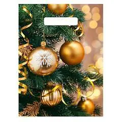 Пакет п/э "Серпантин и шарики"  30*23см, фото №1