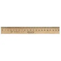 Линейка деревянная, 20см, фото №1