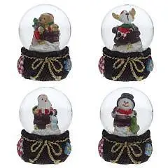 Фигурка в стекл шаре Дед Мороз/Мишка/Олень D 4.5 см, фото №1
