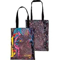 Сумка-шоппер перевёртыш deVENTE.Label.Cyber Cat, двухс, 1 отд, фото №1