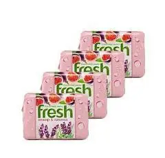 Мыло туалетное Fresh 4х75гр инжир и лаванда, фото №1