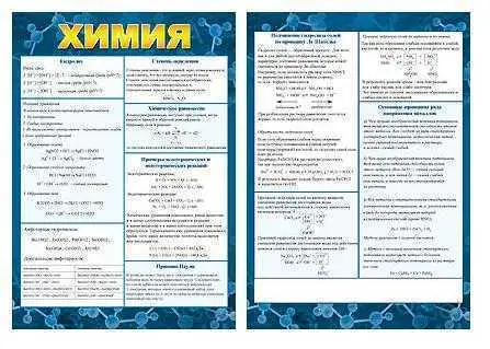 Карточка-шпаргалка "Химия", фото №1