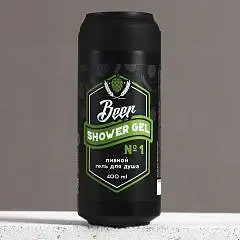Гель д/душа пиво Hard line 400 мл аромат кедра, фото №1