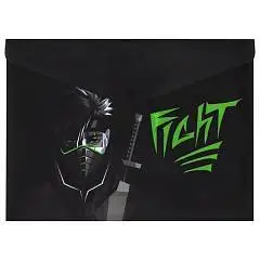 Папка-конверт на кнопке "Samurai" А4, фото №1