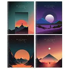 Тетрадь 96л КЛЕТКА "Minimalistic" спираль, тв.обл, фото №1