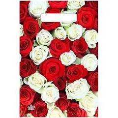 Пакет п/э "Классика роз" 20*30см, фото №1