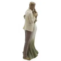 Фигурка декоративная "Влюбленная пара" д10,5 ш7,5 в23,5см, фото №1