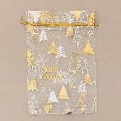 Мешочек подарочный органза «С Новым счастьем!», 20*30 см, фото №1