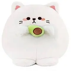 Игрушка мягкая Кот с авокадо кругляш 25см, фото №1