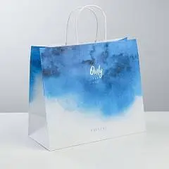 Сумка подарочная "Only for you" крафт 32 ? 28 ? 15 см, фото №1