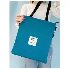 Сумка шоппер "Hi funny" blue, фото №1