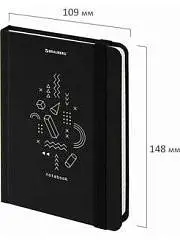 Блокнот А6 96л кл "Elements" тв.обл, на резинке, фото №1