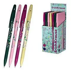 Ручка шариковая R-301 Stick Floral Soul 0.7 синяя, фото №1