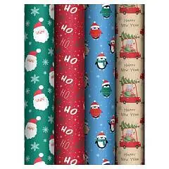 Бумага упаковочная НГ "Marry Christmas" 70*100см, фото №1