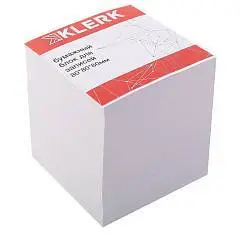 Блок для записи 8*8*8 см, куб,  белый, бел 96%, фото №1