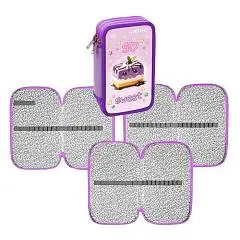 Пенал "So Sweet" 205x120 мм, трехстворчатый, фото №1