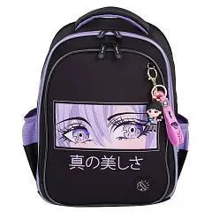 Ранец эргоном.спинка 2 отд. 27*38*16 COMFORT Light "Eyes", фото №1