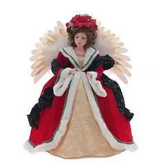 Кукла "Ангел" (муз, движ, подсв от сети)L60 W60 H67 см, красн, фото №1