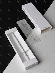 Ручка шариковая MONAMI 153 White, фото №1