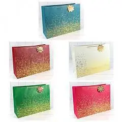 Сумка подарочная "Золотые вкрапления" (микс) 45*33*15см, фото №1