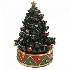 Фигурка декоративная с муз и движ "Елка", L12 W12 H18 см, фото №1