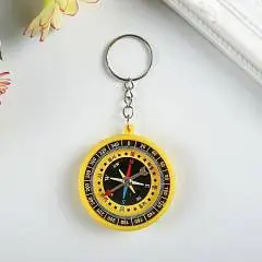 Брелок с компасом круглый МИКС 4,5*4,5*1см, фото №1