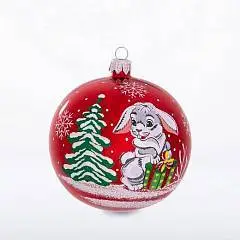 Шар елочный "Зодиак", 95 мм, фото №1