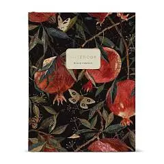 Тетрадь на кольцах 80л "FLORA.ГРАНАТ", фото №1