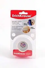 Клейкая лента двусторонняя ErichKrause, 15мм*2м, пенная основа, фото №1