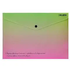 Папка на кнопке "Градиент-1" А4 (240*330мм), фото №1