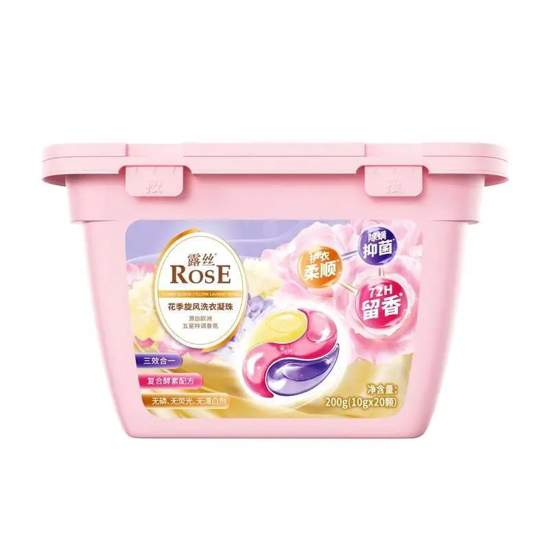 Капсулы д/стирки Rose аромат камелии 20 капсул в мягкой упаковке, фото №1