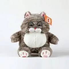Игрушка мягкая Кот наглый серый 26см, фото №1