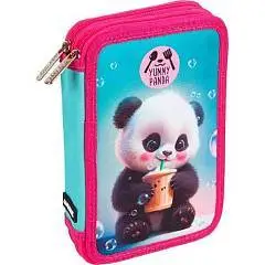 Пенал deVENTE Yummy Panda 21x14x5,2см двухстворчатый, фото №1