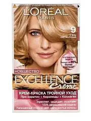 Краска д/в L`Oreal Paris Excellence 9 Очень светло-русый, фото №1
