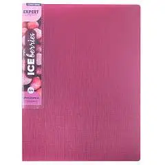 Папка на 4х кольцах "Iceberries" A4, 700 мкм, брусника, фото №1