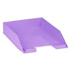 Лоток для бумаг горизонтальный СТАММ "Фаворит" фиолетовый, фото №1