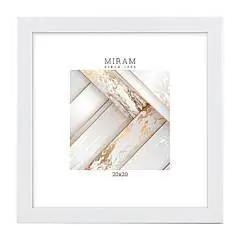 Рамка пластиковая 20*20 белая, оргстекло, фото №1