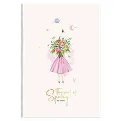 Записная книжка А5 80л в точку "Когда в душе весна", матовая лам, фото №1