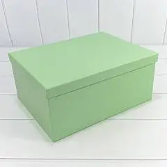 Коробка подарочная "Бледно-зелёная" 30*22,8*13,3 см 10-8, фото №1