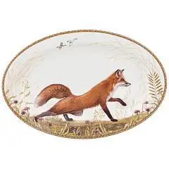 Блюдо овальное "Охота" 26,5 см, фото №1