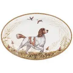 Блюдо овальное ОХОТА 26,5см, фото №1