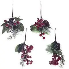 Изделие декоративное "Ветка", H21 см, 4в., фото №1