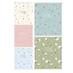 Тетрадь 48л КЛЕТКА "ЦВЕТОЧНЫЙ ПАТТЕРН" цвет. мелов. обл., фото №1