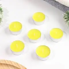 Набор чайных аромасвечей «Лимон», 12г, 6шт., фото №1