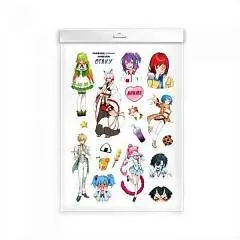 Набор наклеек Герои косплей-аниме 148*210мм 1л мелов бумага, фото №1