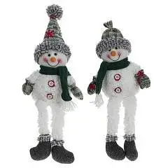 Игрушка набивная "Снеговик" L13 W7 H45/18 см, 2в., фото №1