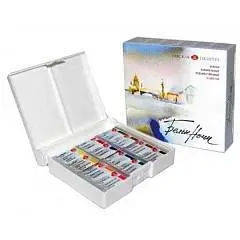 Набор акварельных красок "Белые ночи" 12 цв. кюветы в пласт., фото №1